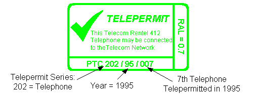 Telepermit Label